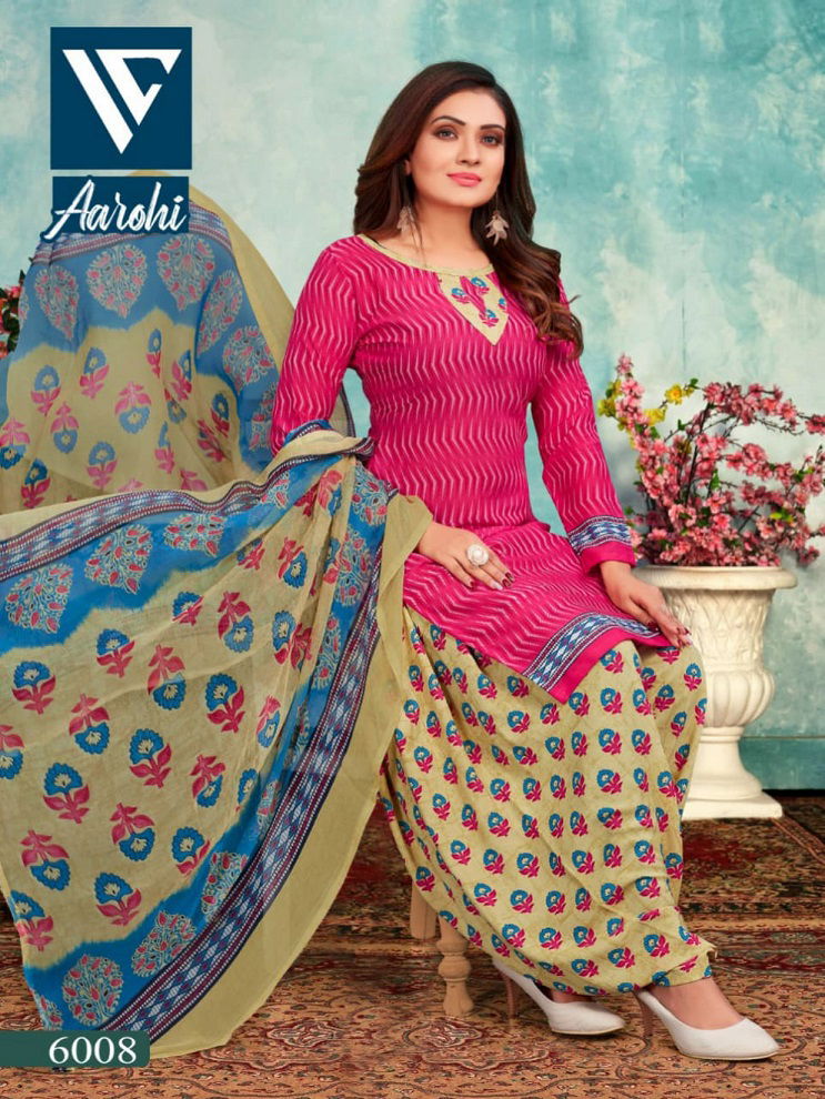 Sss Aarohi 6 Regular Wear Cotton Indo Printed Dress Material Collection